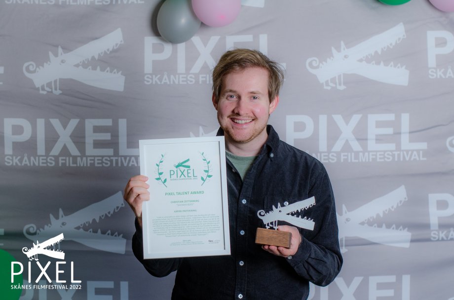 På bild: Christan Zetterberg, PIXEL Talent Award vinnare 2022