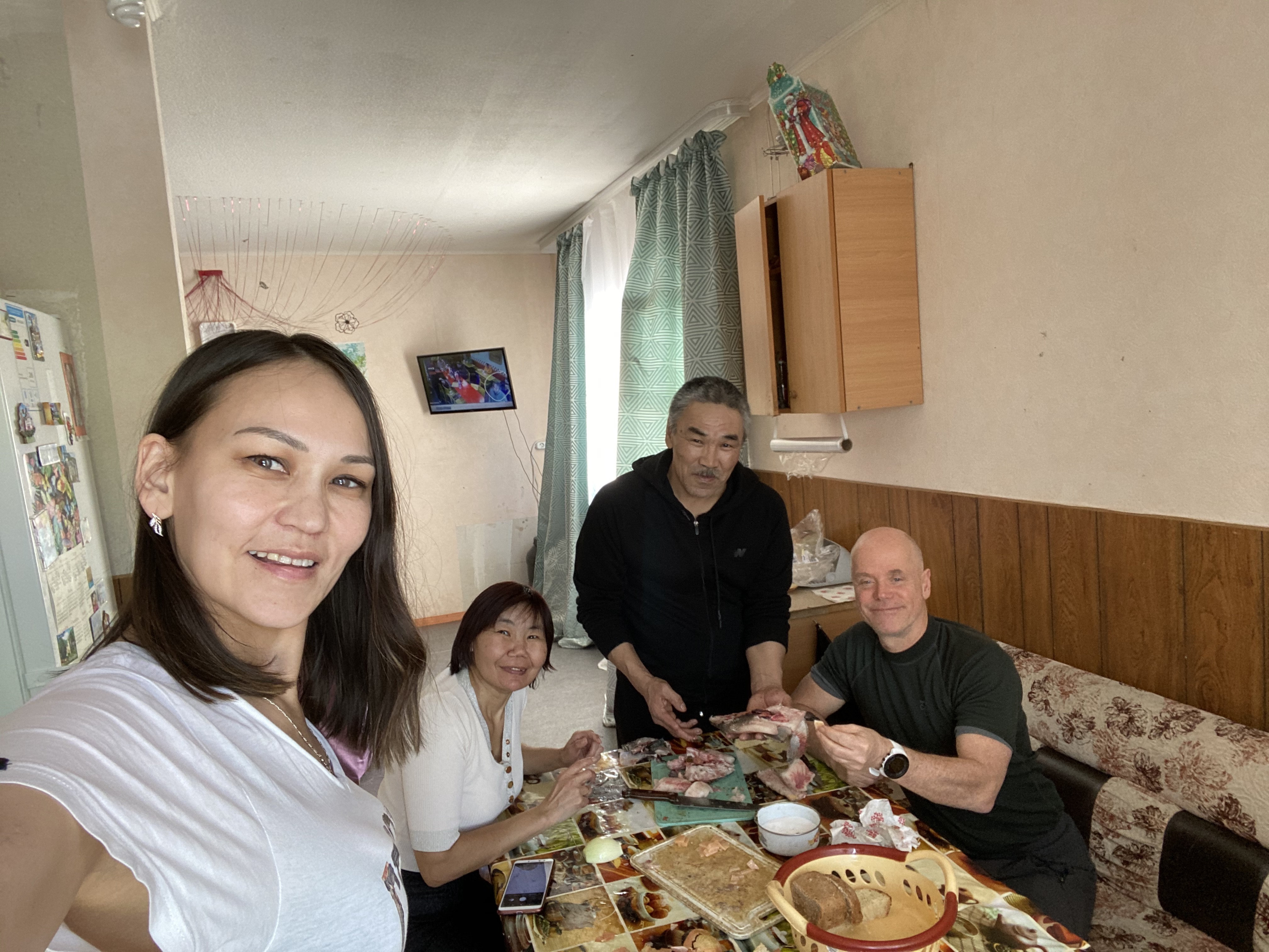 På besök i en sibirisk familj.