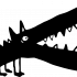Pixel logotyp svart (Pixeldraken)