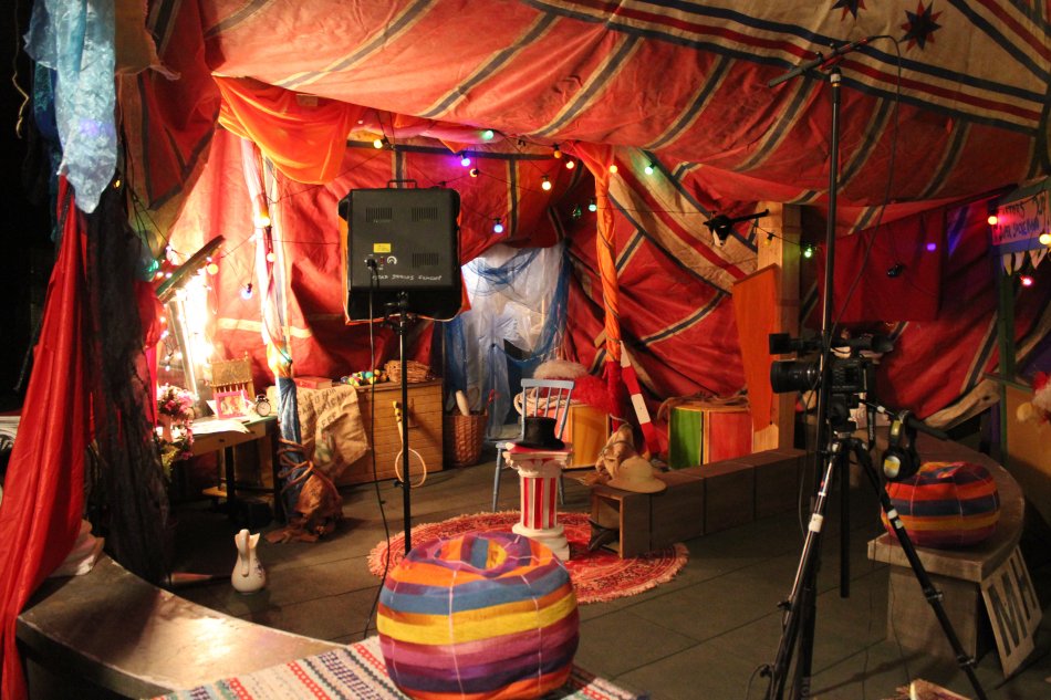 Scenografi från Cirkus Imago i Ystad Studios Visitor Center. Foto: Daniel Permbo.