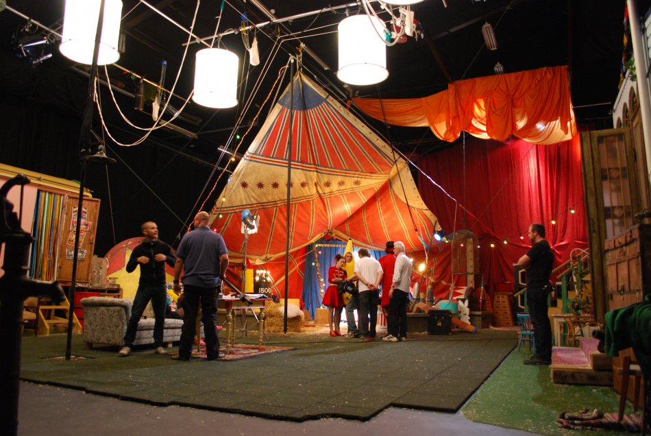 Inspelning av MINTs Cirkus Imago i Ystad Studios