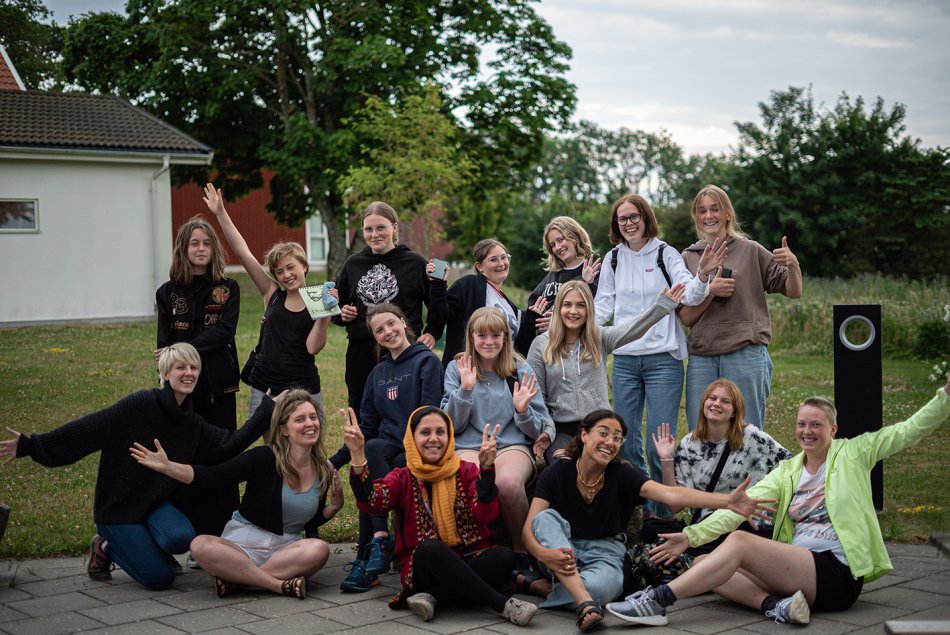 Filmkurs för tjejer på Katrinebergs folkhögskola.