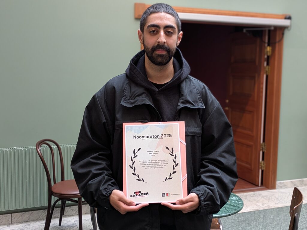 Laget "ParadisHostel" tävlade med filmen "SPIN" och blev ett av de två vinnande lagen i Noomaraton Skåne 2025.