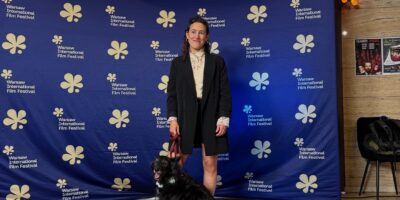 Coco Wouters vid världspremiären av Framing her påp Warsaw International Film Festival 2025