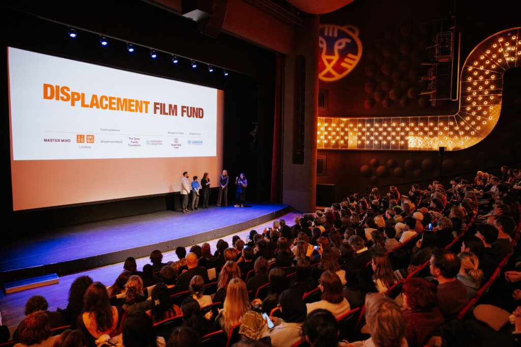 Maryna Er Horbach på scen vid premiären i Rotterdam